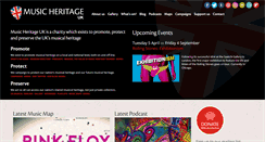 Desktop Screenshot of musicheritageuk.org
